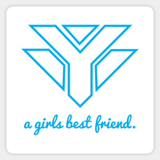 Diamonds a girls best friend Sticker